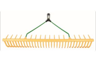 Râteau double 16 dents inclinées sans manche