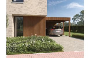 Carport en pin Kameleon et bac acier - Tanwood - Collstrop