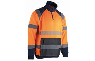 Sweat haute visibilité orange Precision - LMA